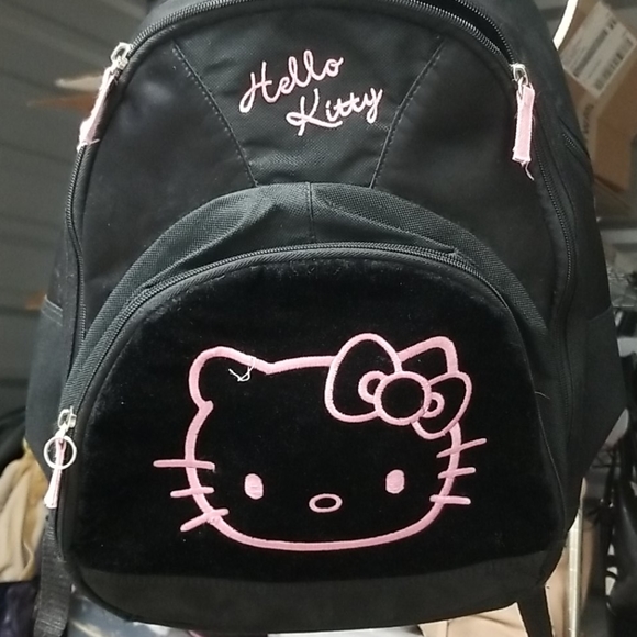 black hello kitty backpack